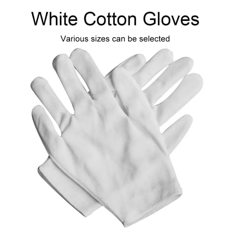 12 Pairs Pure Cotton Working Gloves，Thickened Cotton