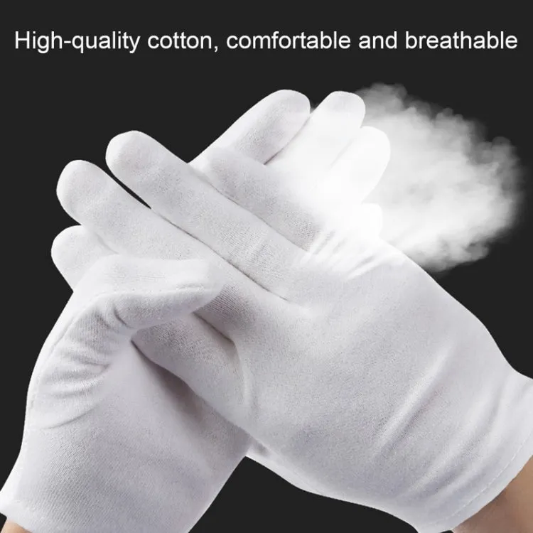 12 Pairs Pure Cotton Working Gloves，Thickened Cotton