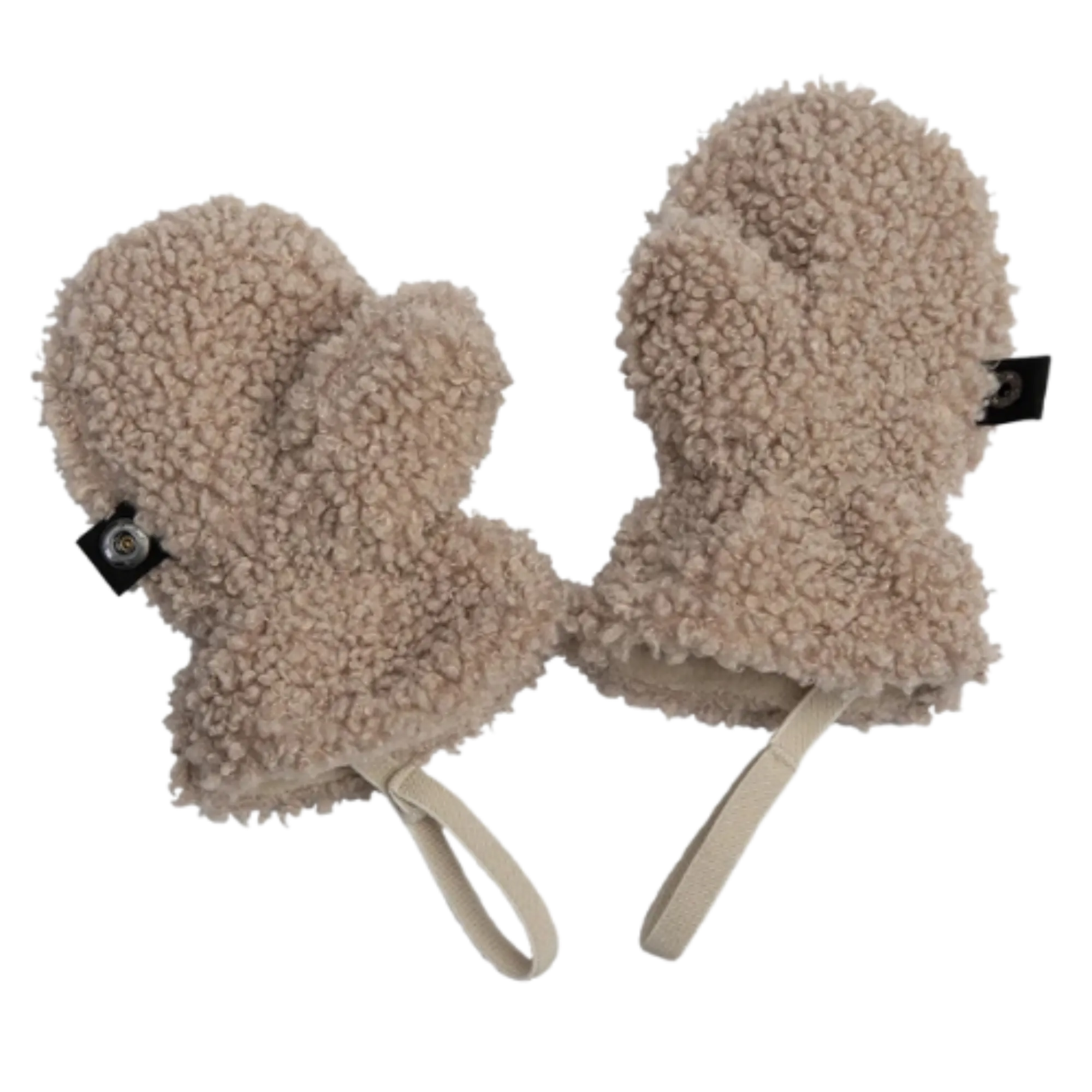 7AM ENFANT Mittens Teddy - Oatmeal