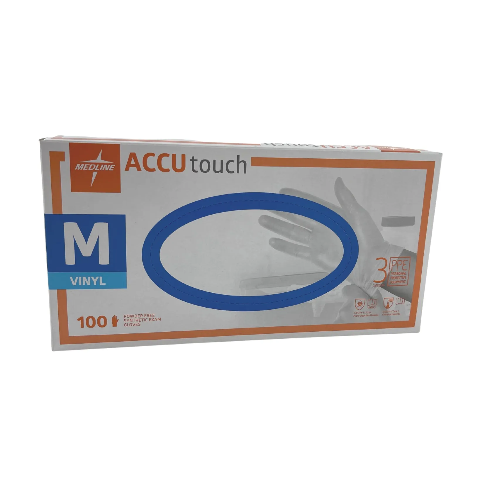 Accutouch Vinyl Clear Gloves Box 100