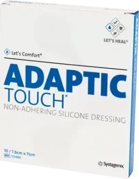 ADAPTIC Touch 7.6x11 cm non-stick.Sil.wound dressing