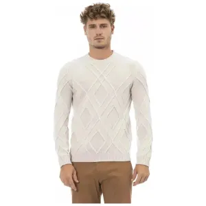 Alpha Studio Beige Merino Men Sweater