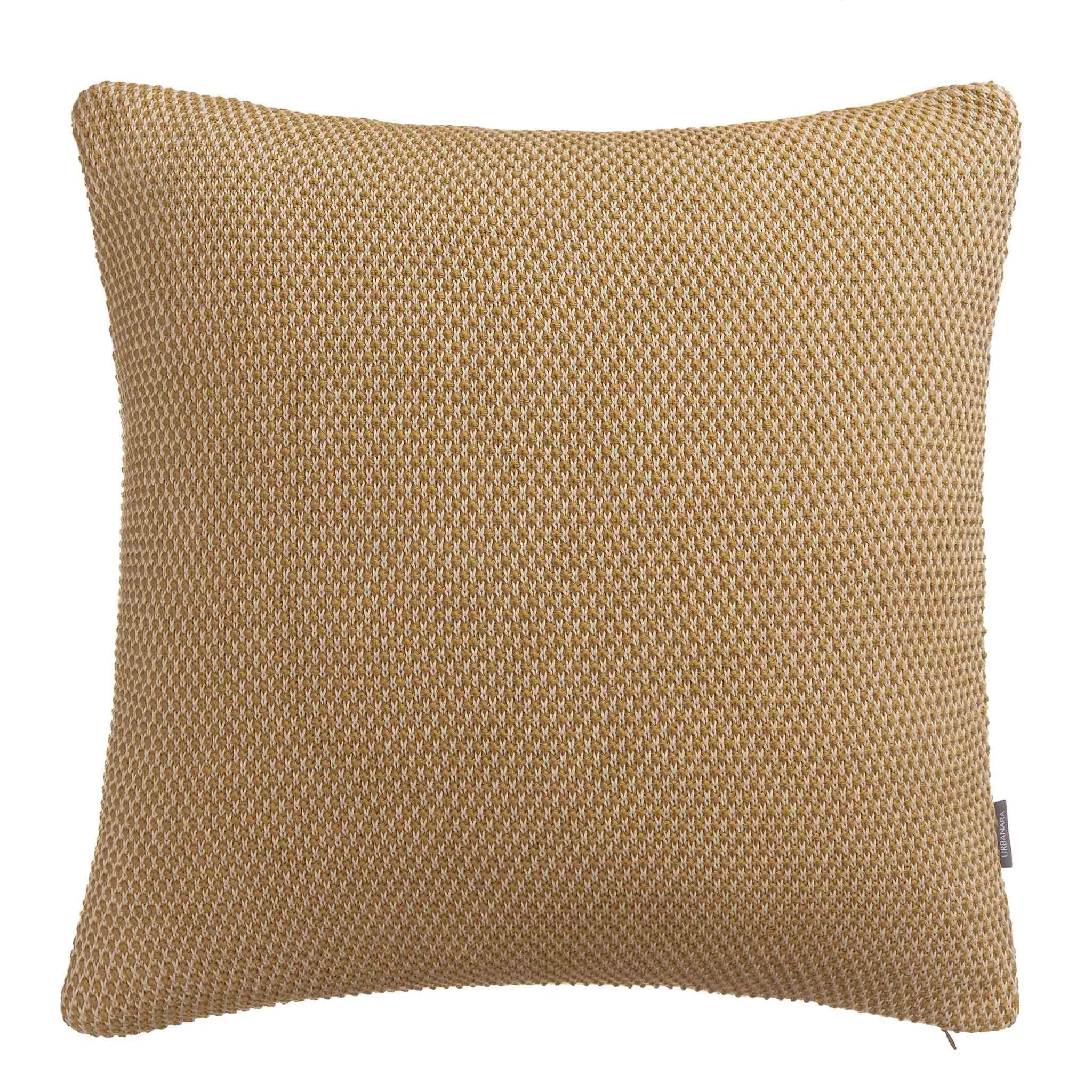 Alvor Cushion Cover [Mustard/Off-white]