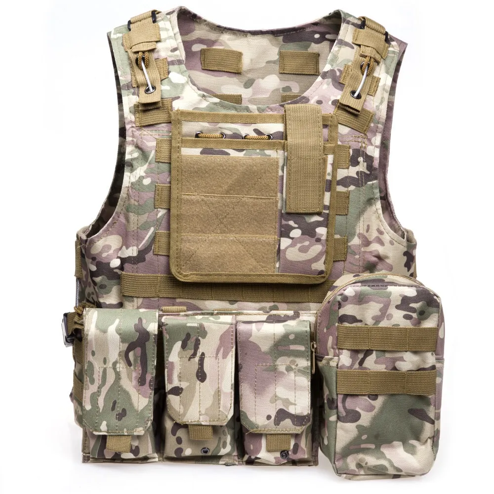 Amphibious Tactical Military Molle Waistcoat Combat Assault Plate Carrier Vest