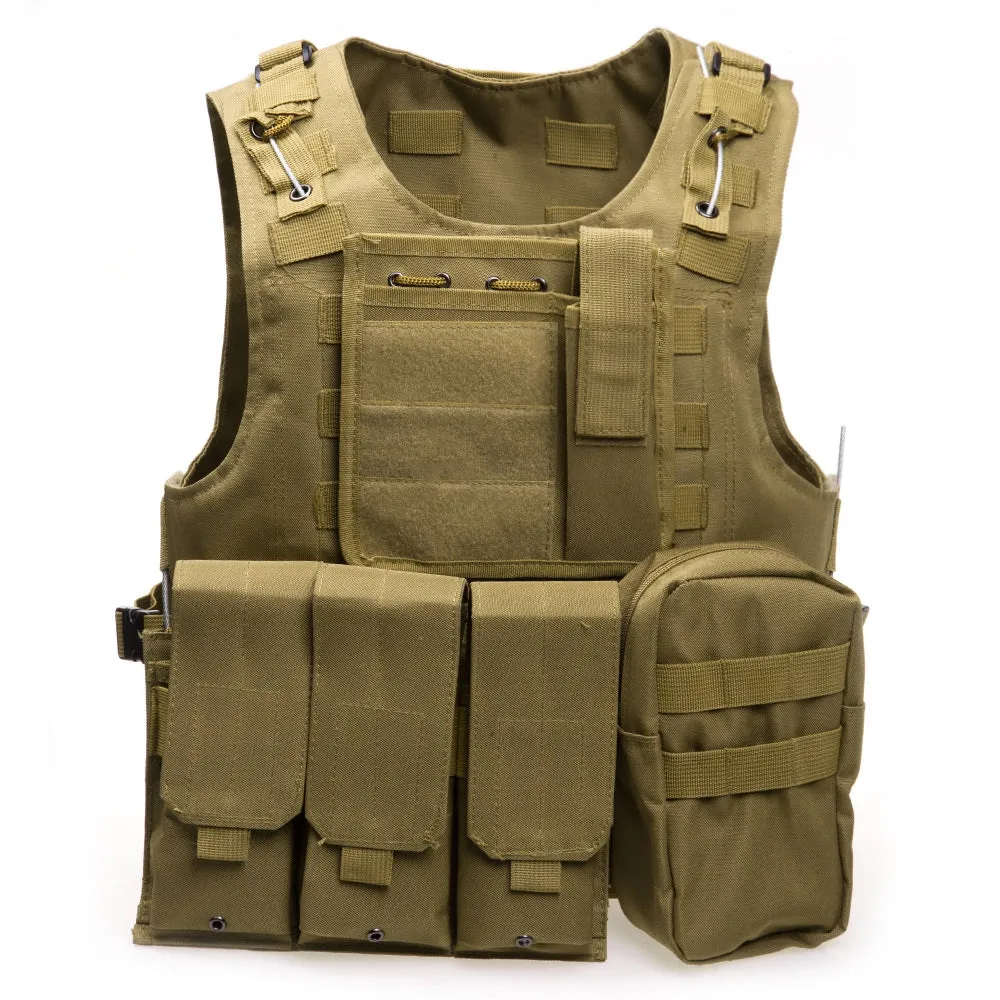 Amphibious Tactical Military Molle Waistcoat Combat Assault Plate Carrier Vest