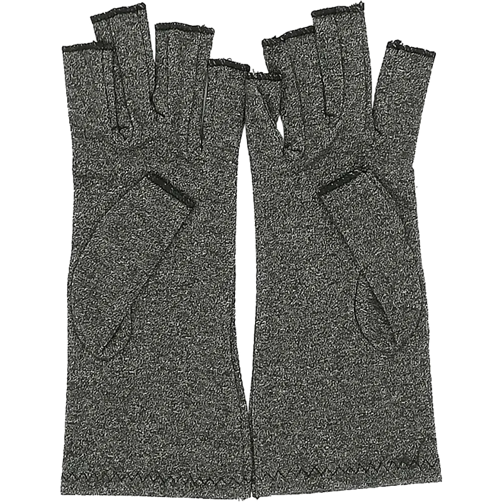 Arthritis Gloves Compression Large Grey, Cotton & Lycra