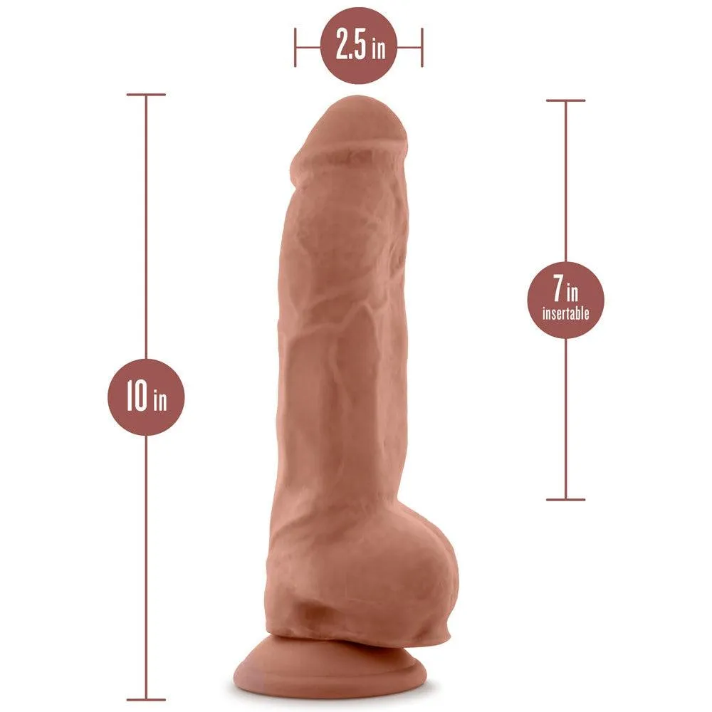 Au Naturel - Big Boy - 10 Inch Dildo - Mocha