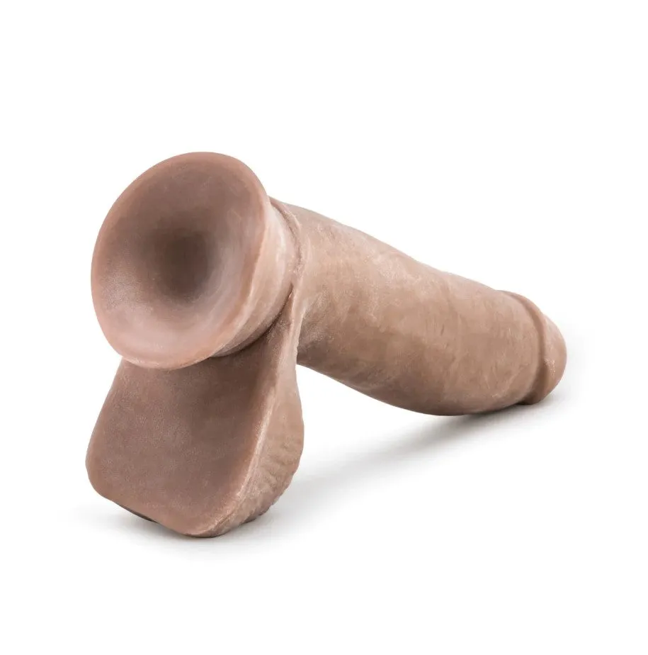 Au Naturel Dildo with Balls - 7 inch (Caramel)