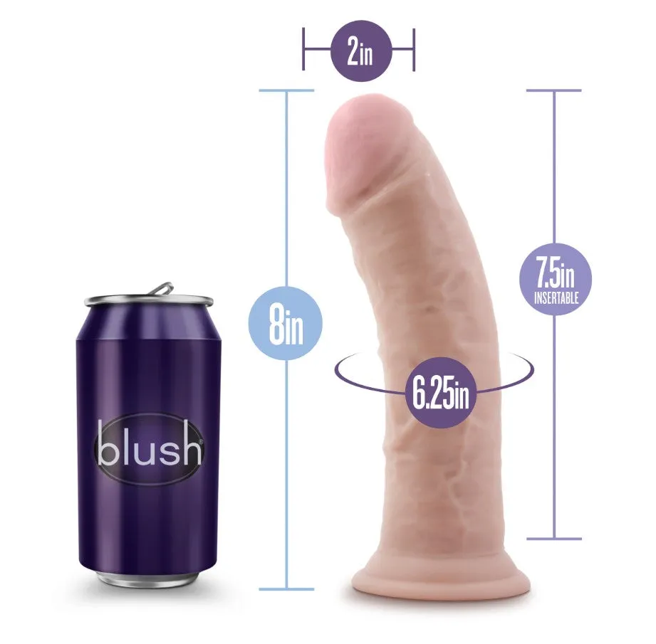 Au Naturel Dildo with Suction - 8 inch (Vanilla)