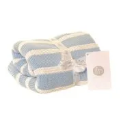 Baby Blanket Blue Stripes