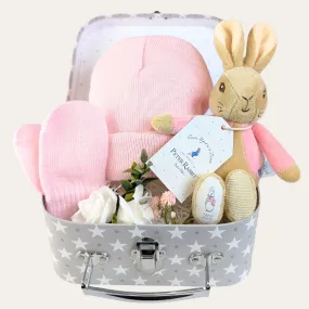 Baby Girl Keepsake Gift Flopsy Bunny & Snuggly Pinks