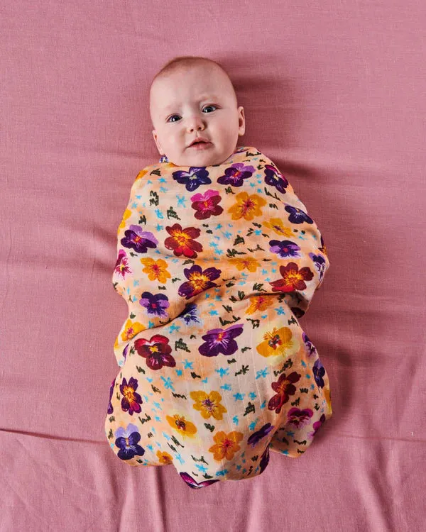 BAMBOO SWADDLE | Pansy