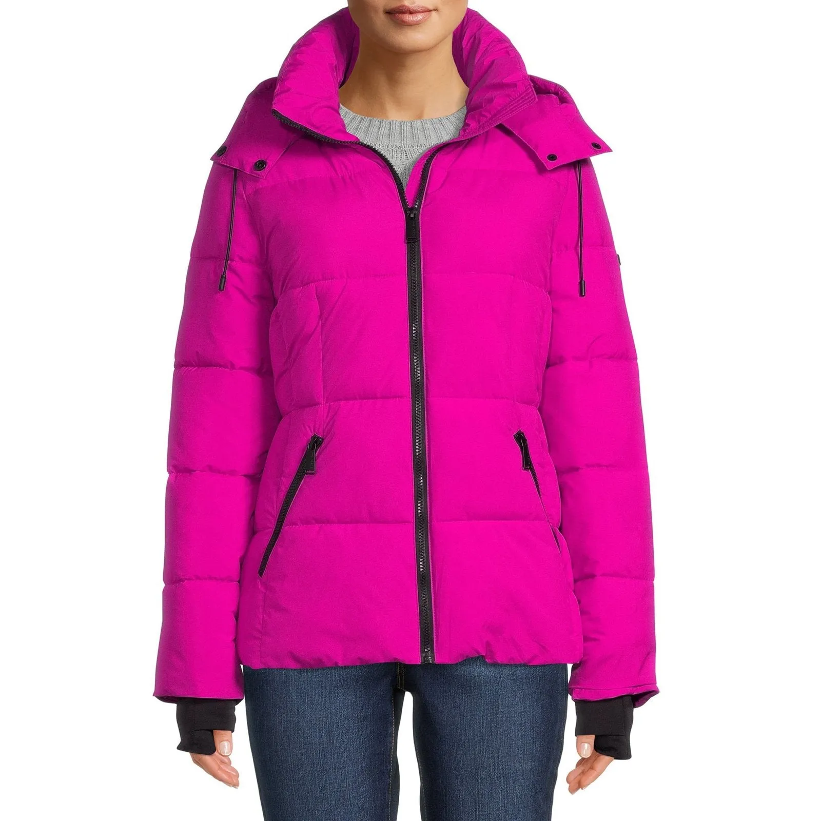 BCBG Paris Women's and Plus Cloud Puffer Coat with Hood