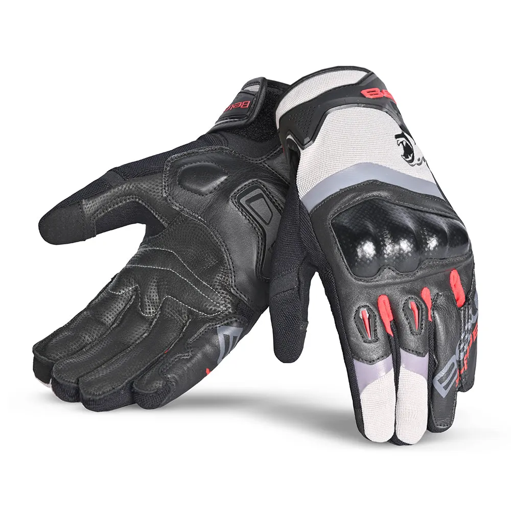 BELA - Daring  Winter Racing Gloves - Black Grey Red