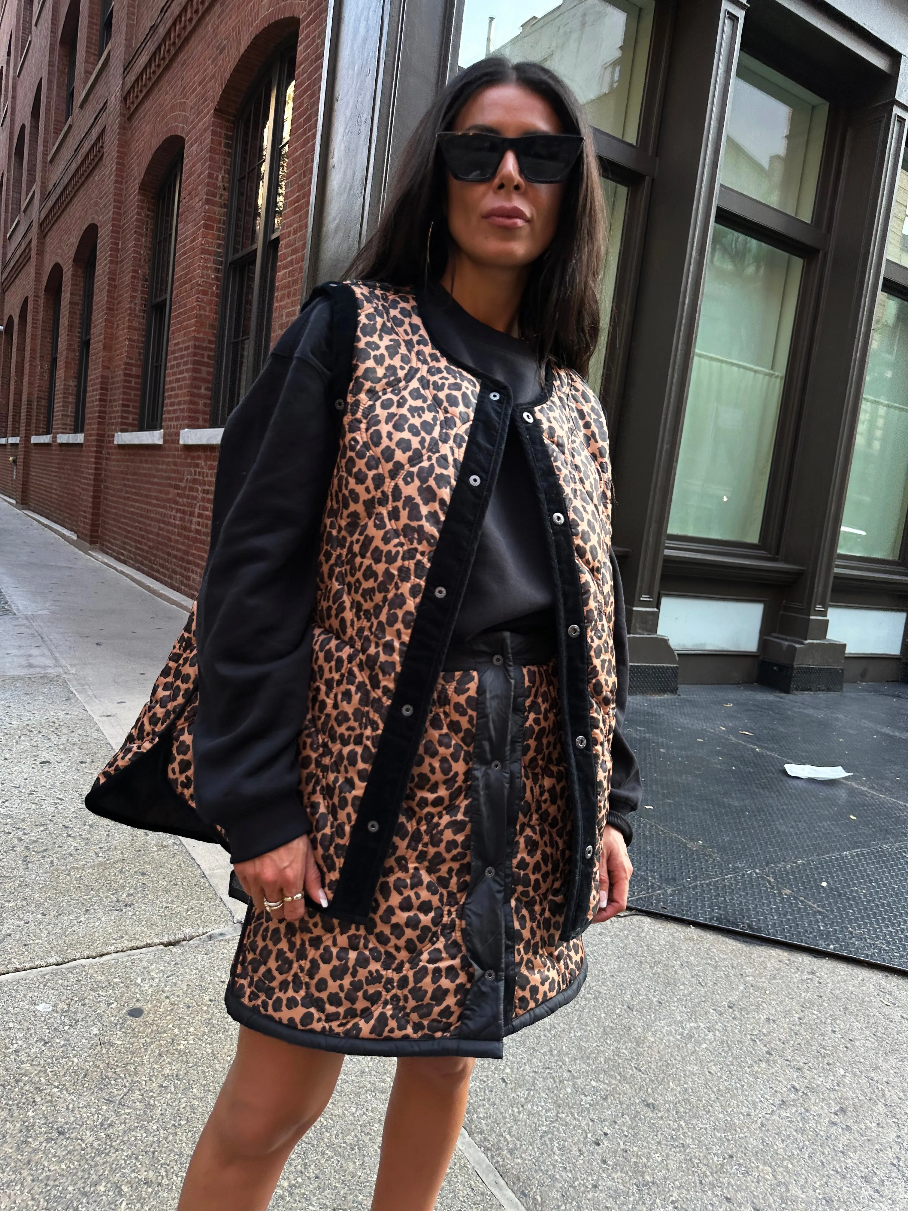 Black And Leopard Multi-Wear Jacket