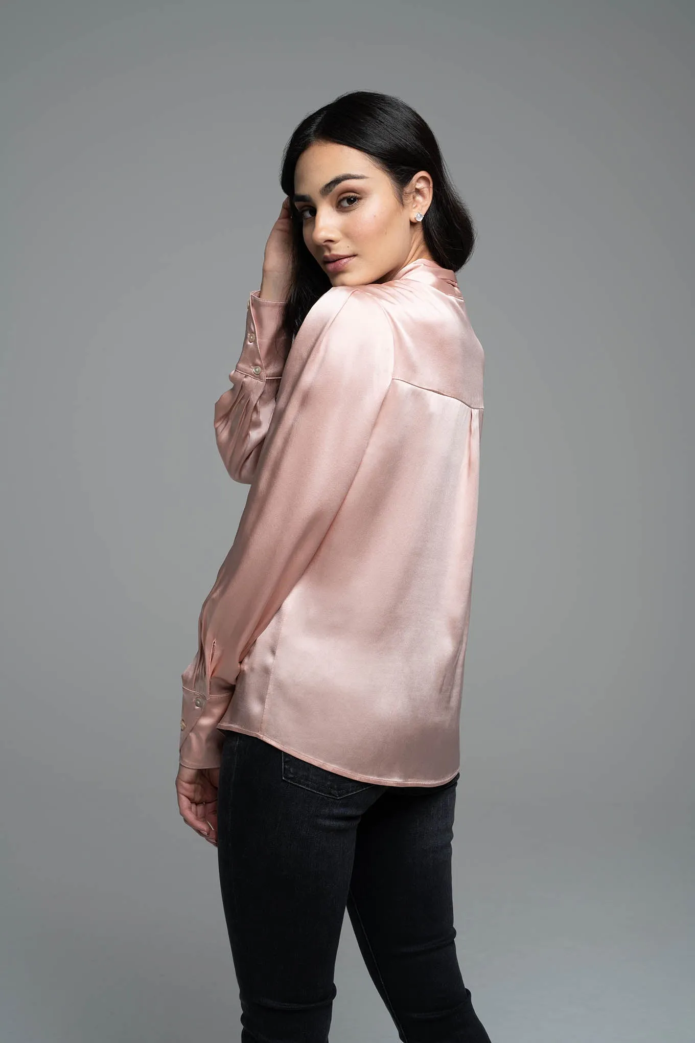 Blouse - Long Sleeve - Blush