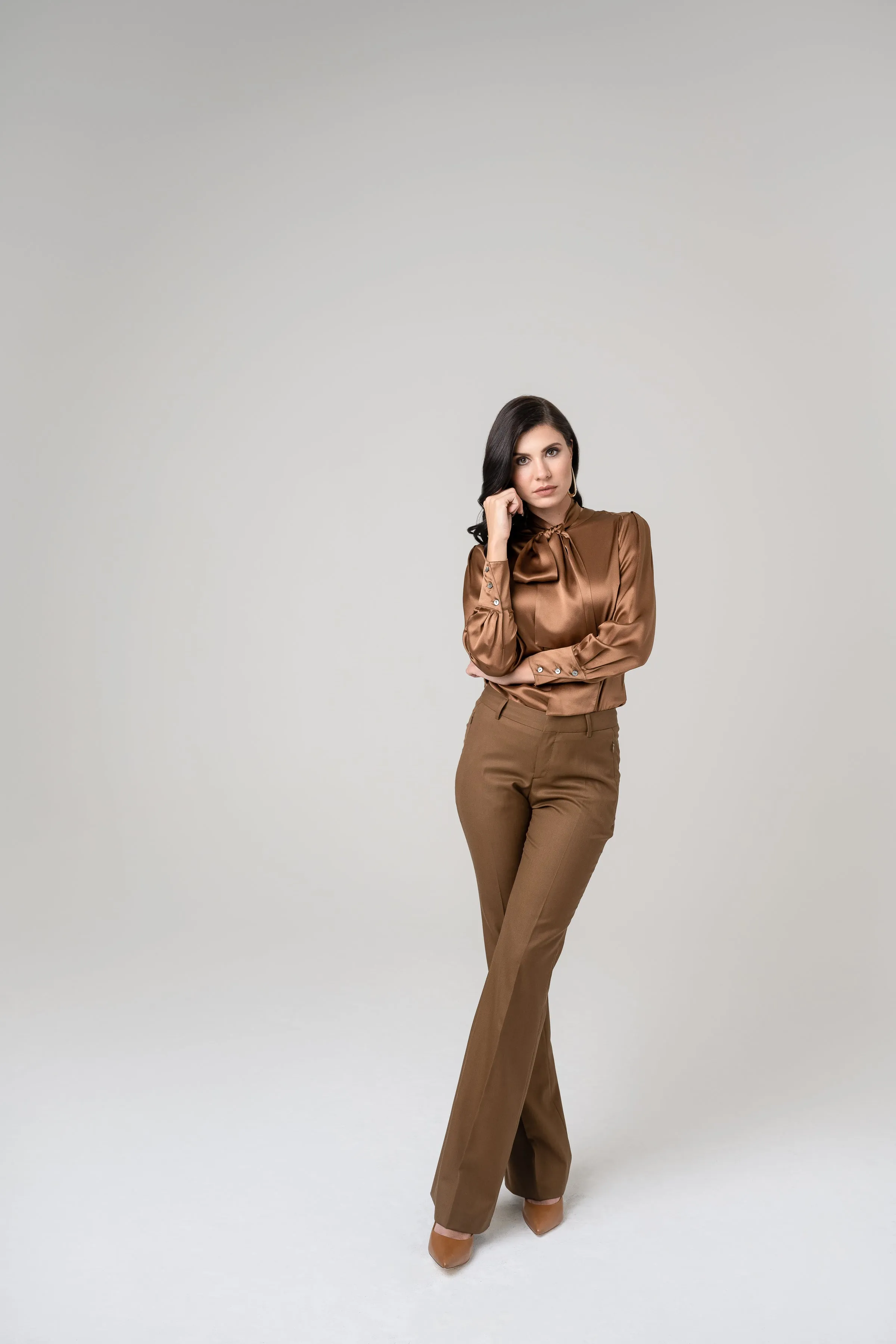 Blouse - Long Sleeve - Bronze