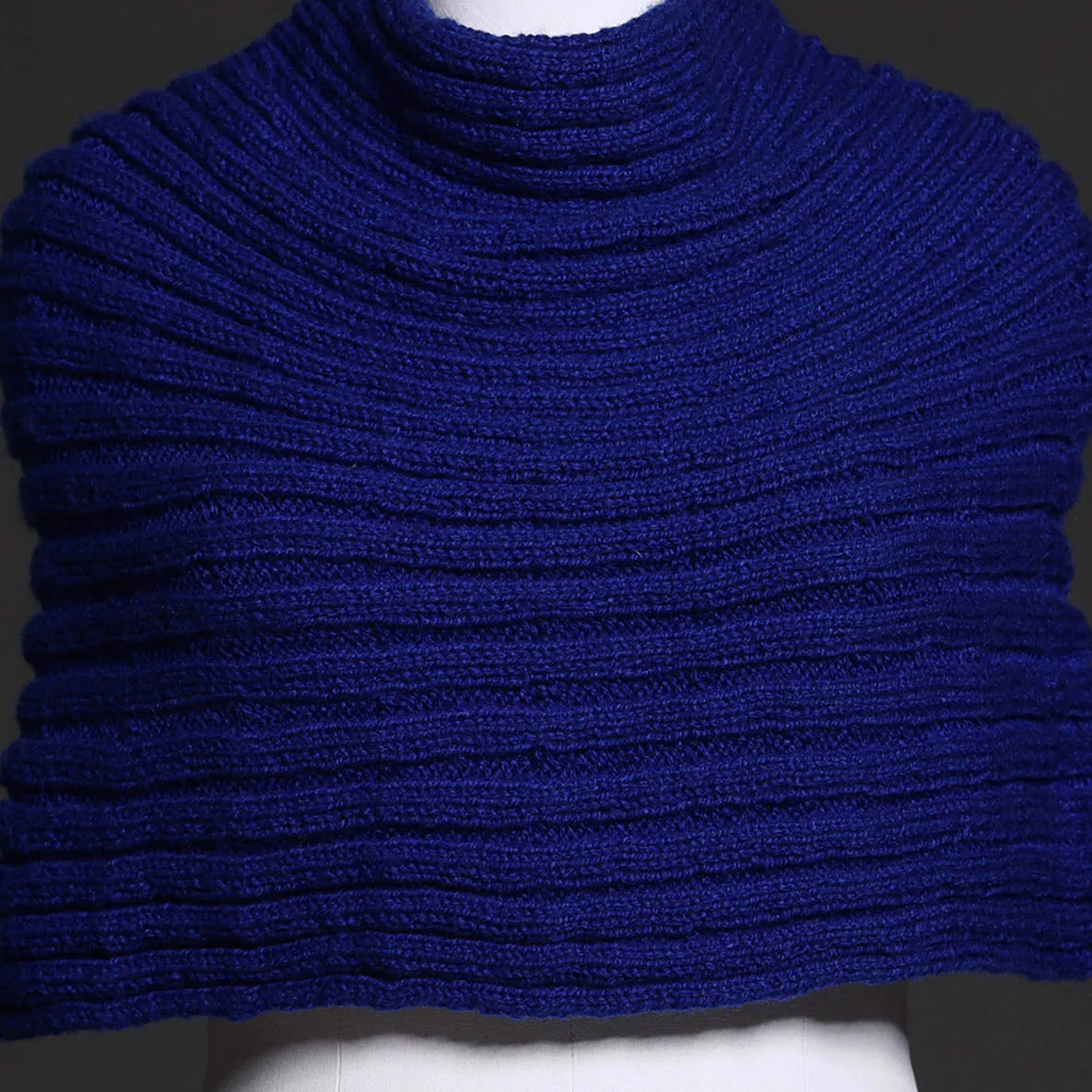 Blue - Kumaun Hand Knitted Woolen Shrug