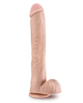 Blush Au Naturel Daddy 14 Inch Sensa Feel Dual Density Dildo W/suction Cup