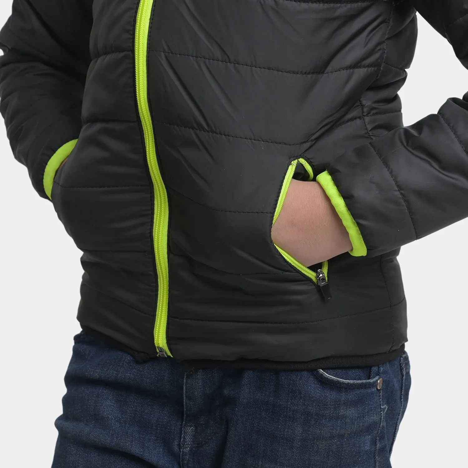 Boys Quilted Jacket Mountain K2-BLACK