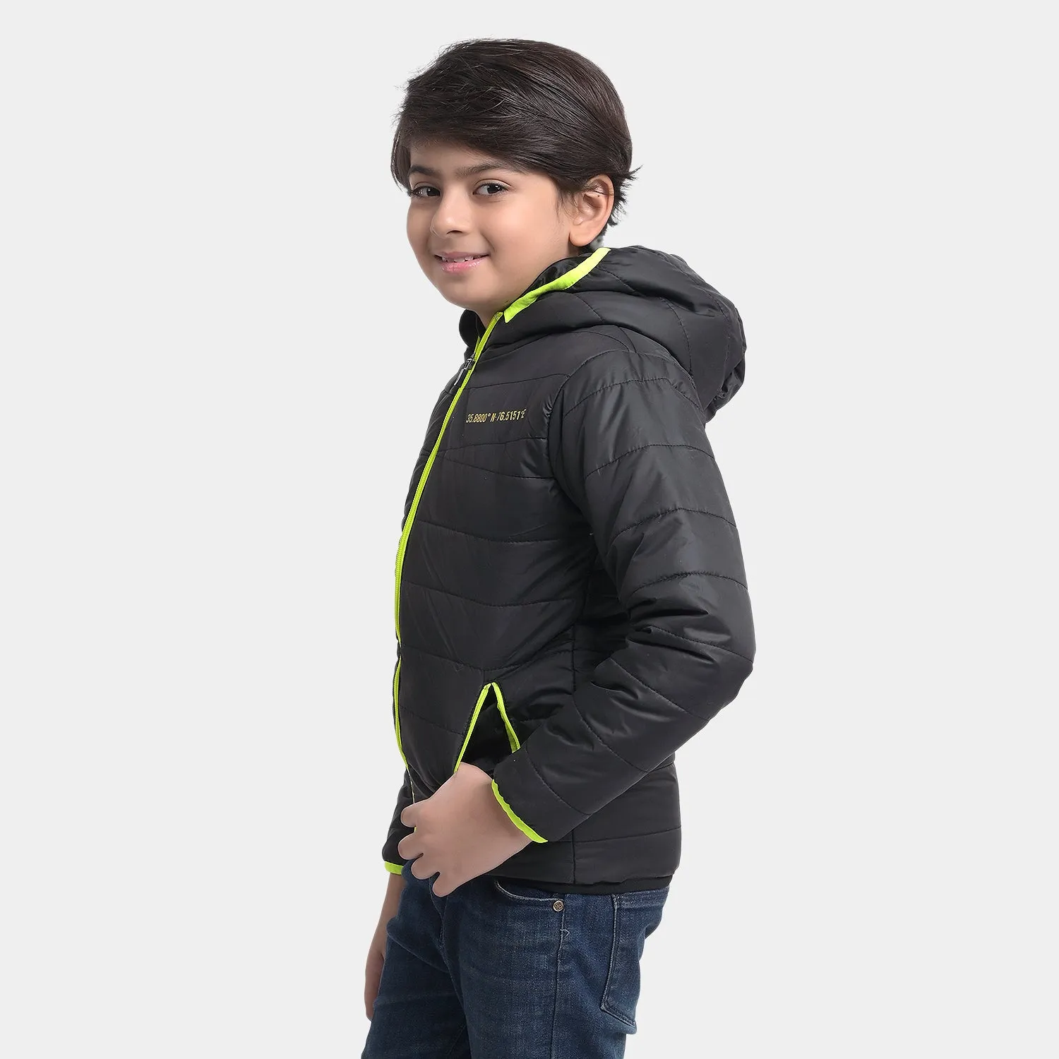 Boys Quilted Jacket Mountain K2-BLACK