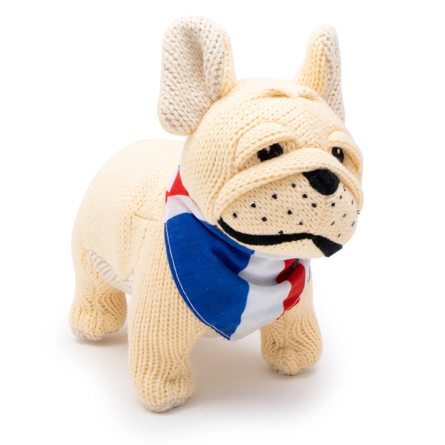 British Bulldog Knitted Soft Toy