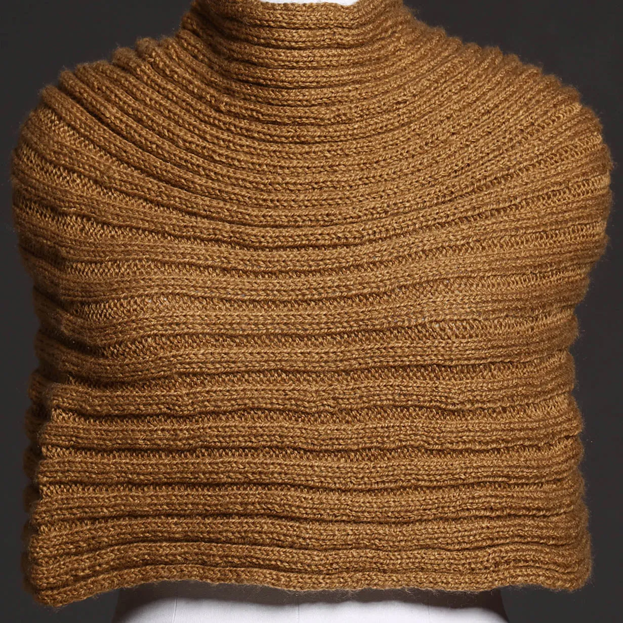 Brown - Kumaun Hand Knitted Woolen Shrug