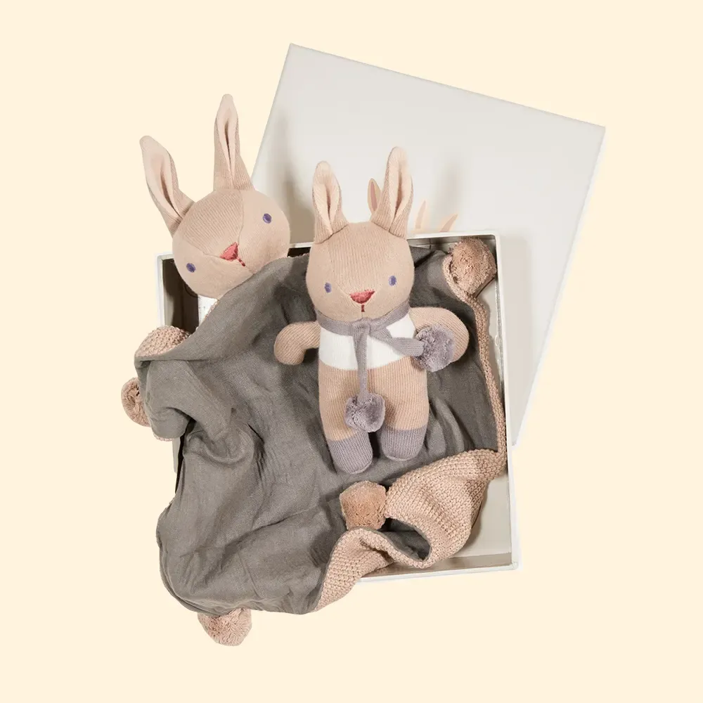 Bunny Baby Gift Set Taupe