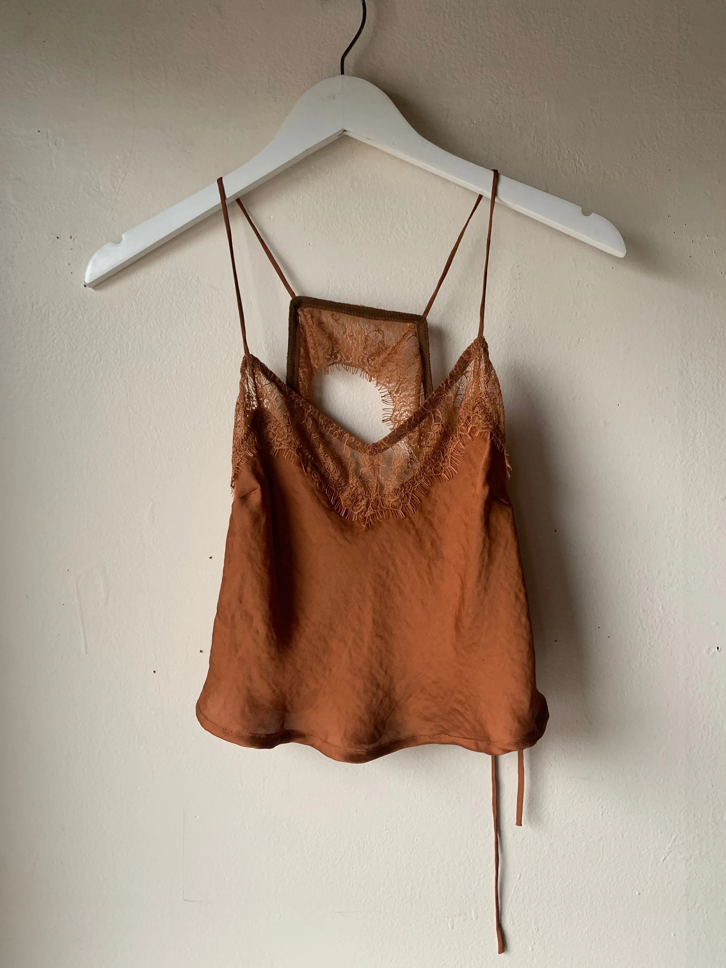 Burnt Orange Lace Cami