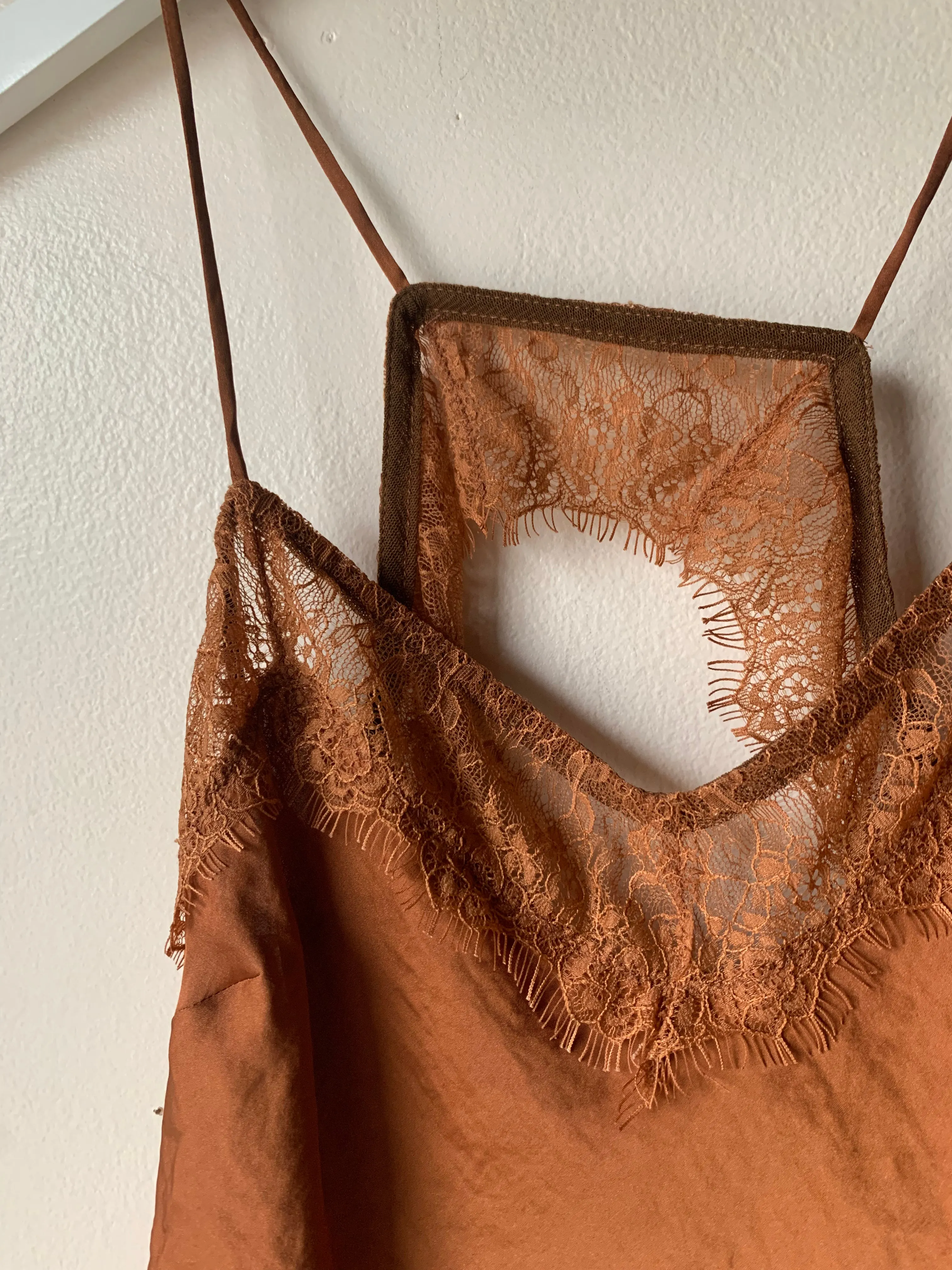 Burnt Orange Lace Cami