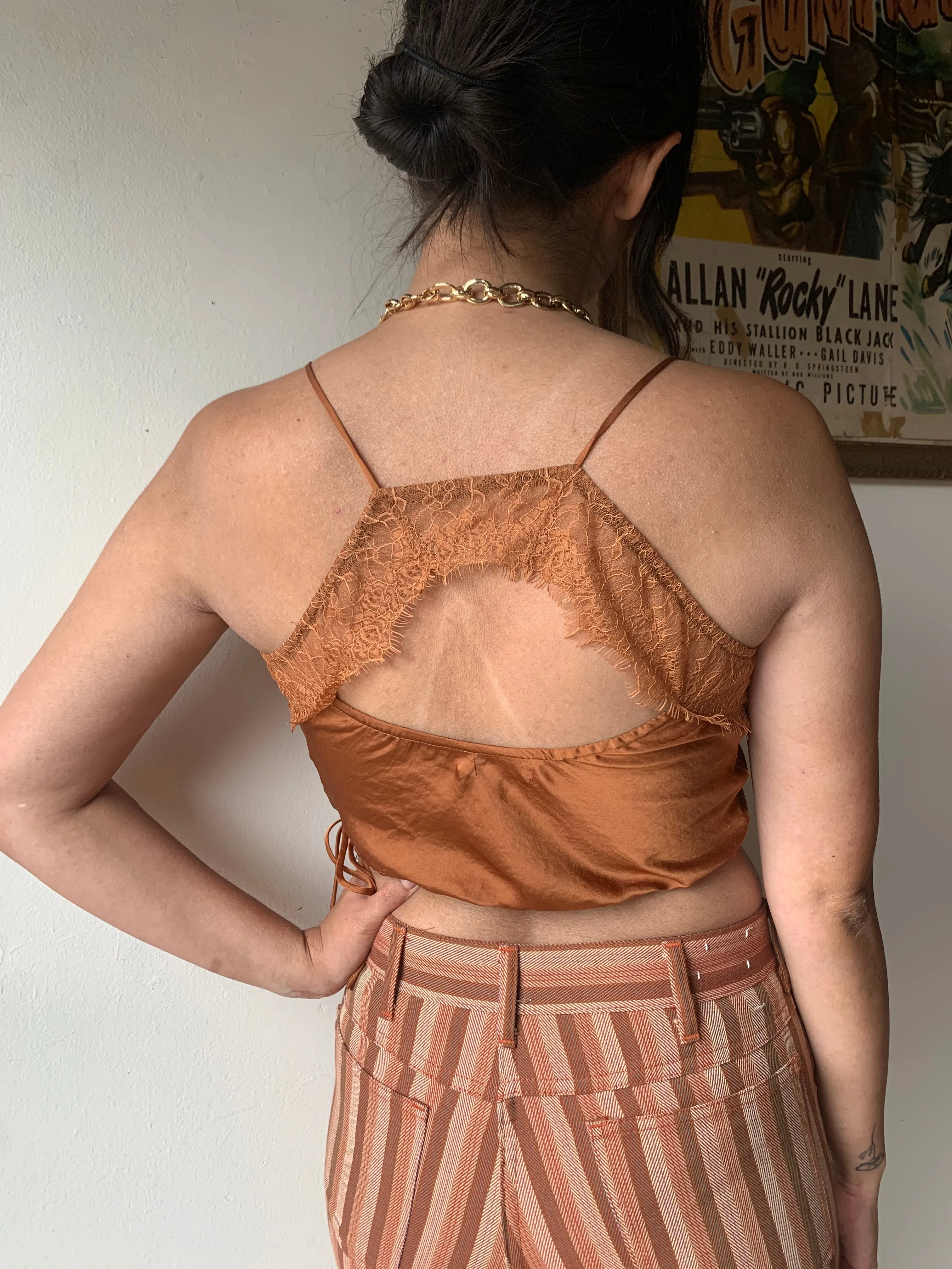 Burnt Orange Lace Cami