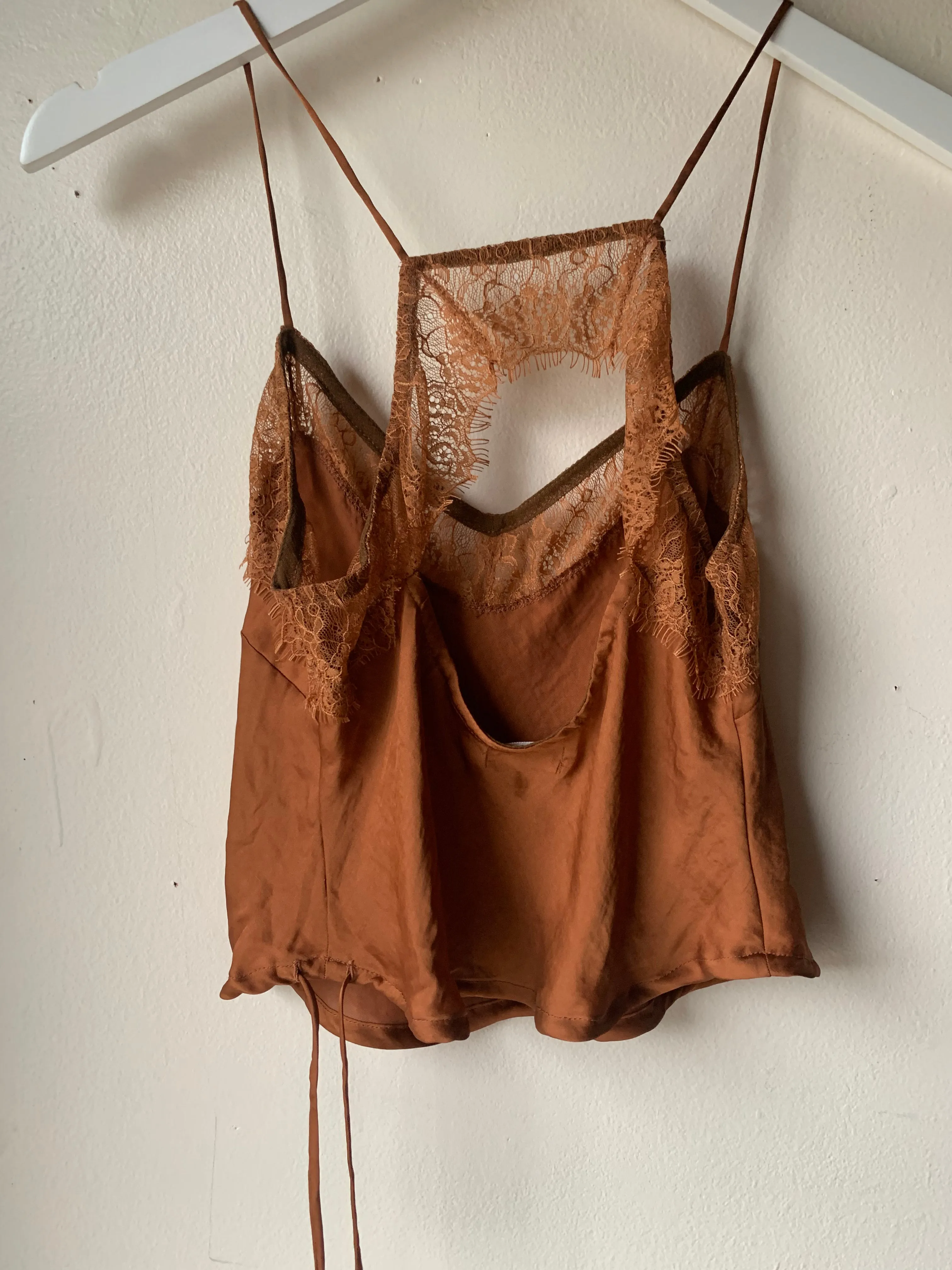 Burnt Orange Lace Cami