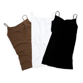 Camisole Trio - Black, White, Taupe