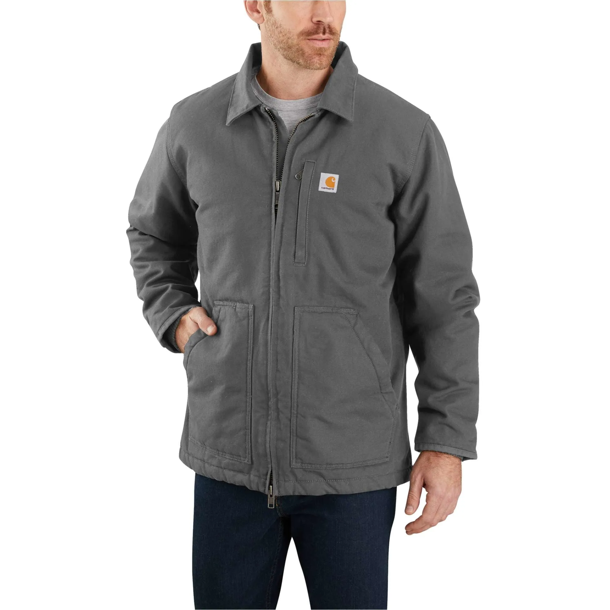 Carhartt Loose Fit Washed Duck Sherpa-Lined Coat - 104293