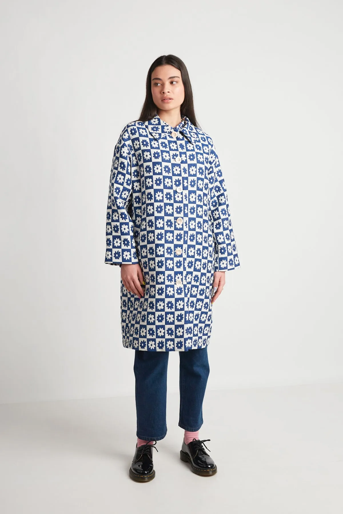 Ceres Coat - Blue Quilting