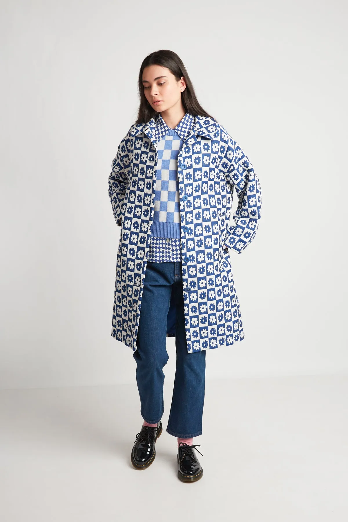 Ceres Coat - Blue Quilting