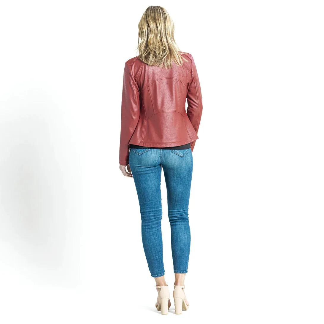 Clara Sunwoo Liquid Leather™ Signature Jacket - Ruby