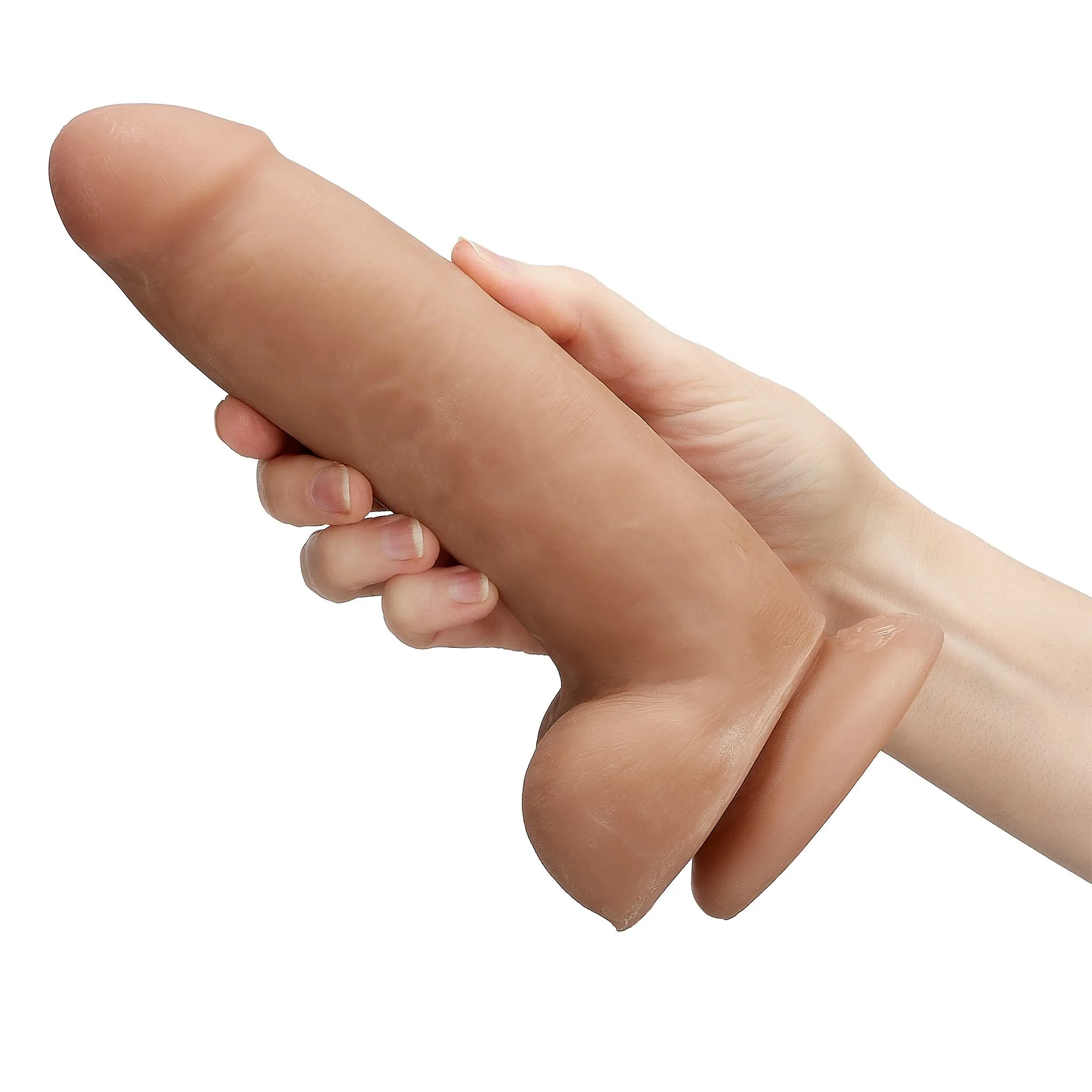 Cloud 9 Dual Density Dildo Touch Thick W- Realistic Painted Veins & Balls 8 In W-