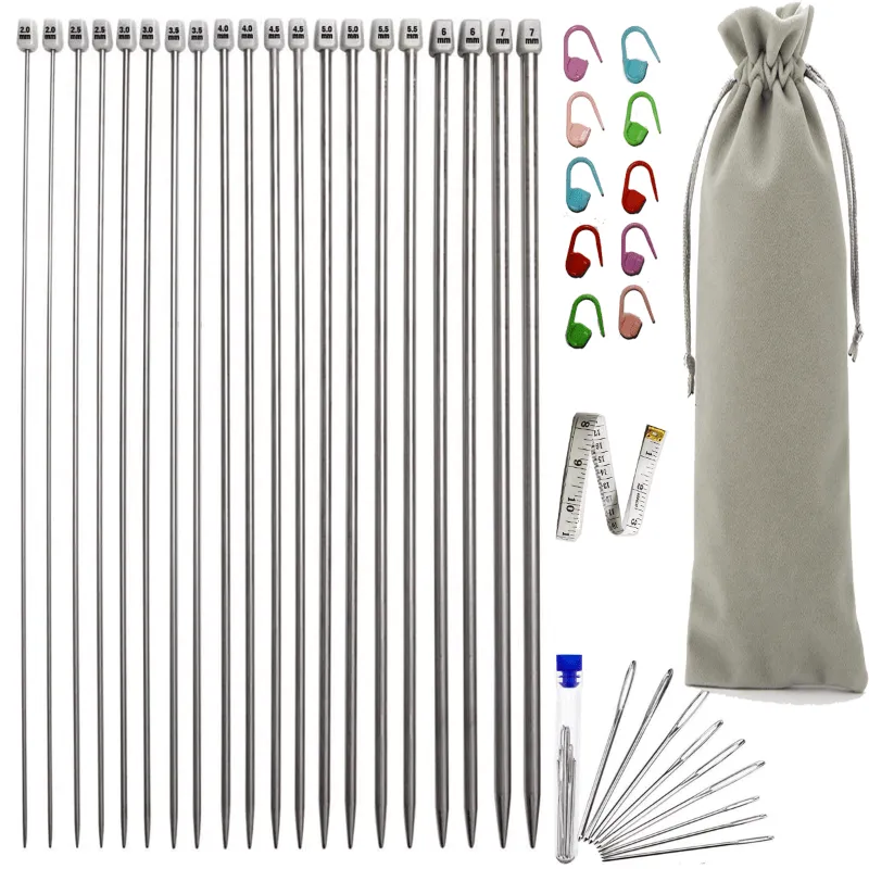 Complete Knitting Needle Set with Accessories