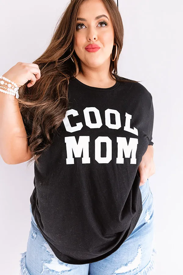 Cool Mom Shift Tee in Black Curves