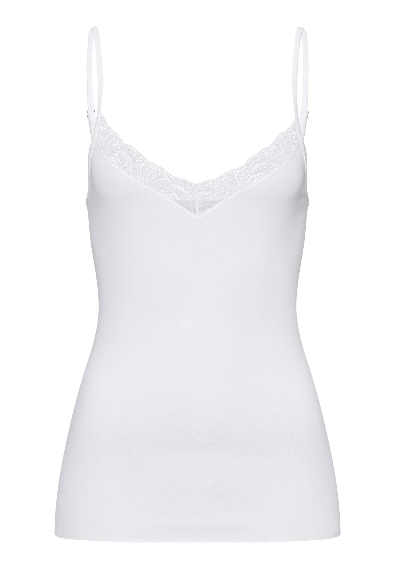 Cotton Delight Lace-Trim Cotton Camisole | White 71836-101