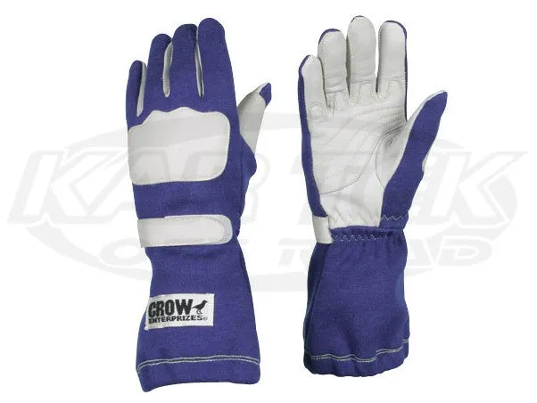 Crow Wing Blue Driving Gloves Medium