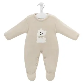 Dandelion Scotty Dog Knitted Suit Taupe