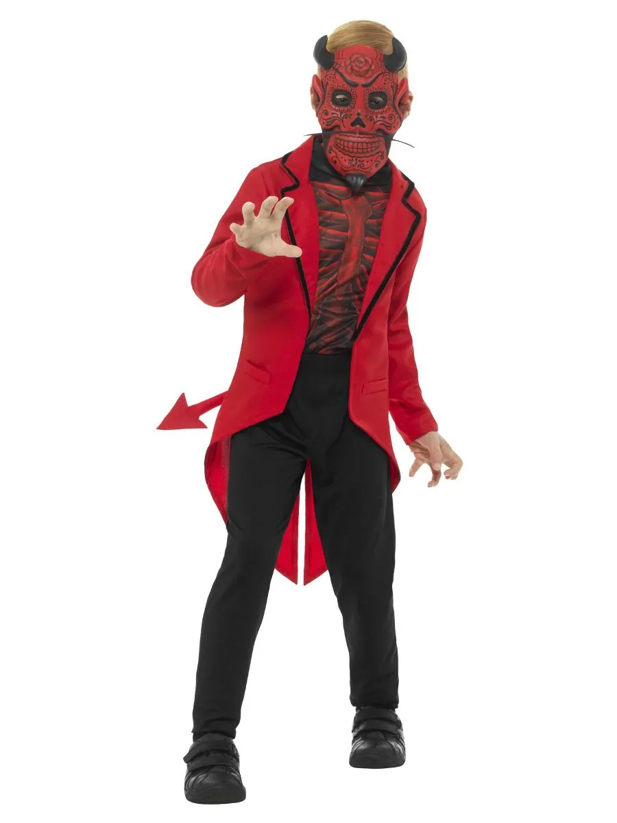 Day of the Dead Devil Costume Boys