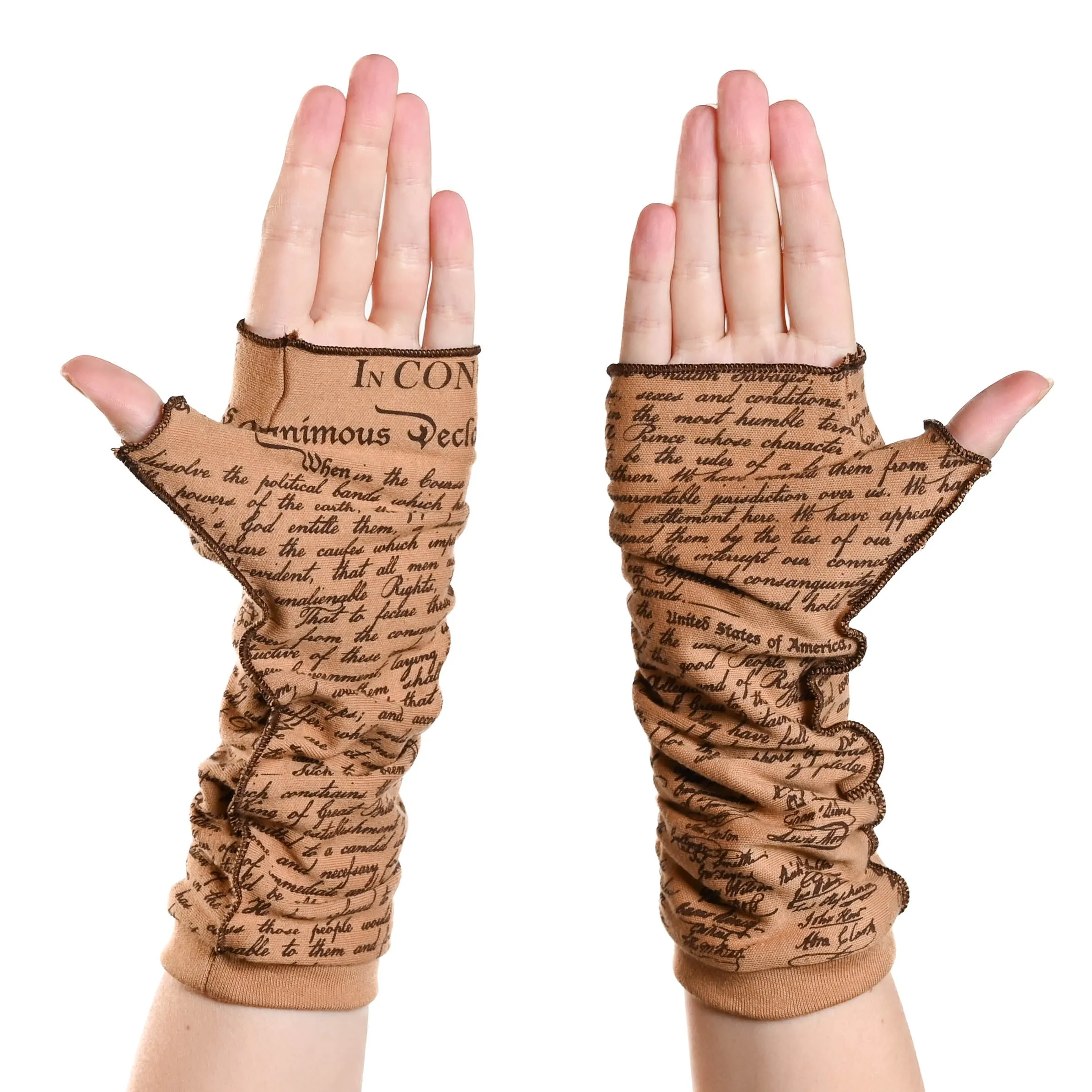 Declaration of Independence Writing Gloves