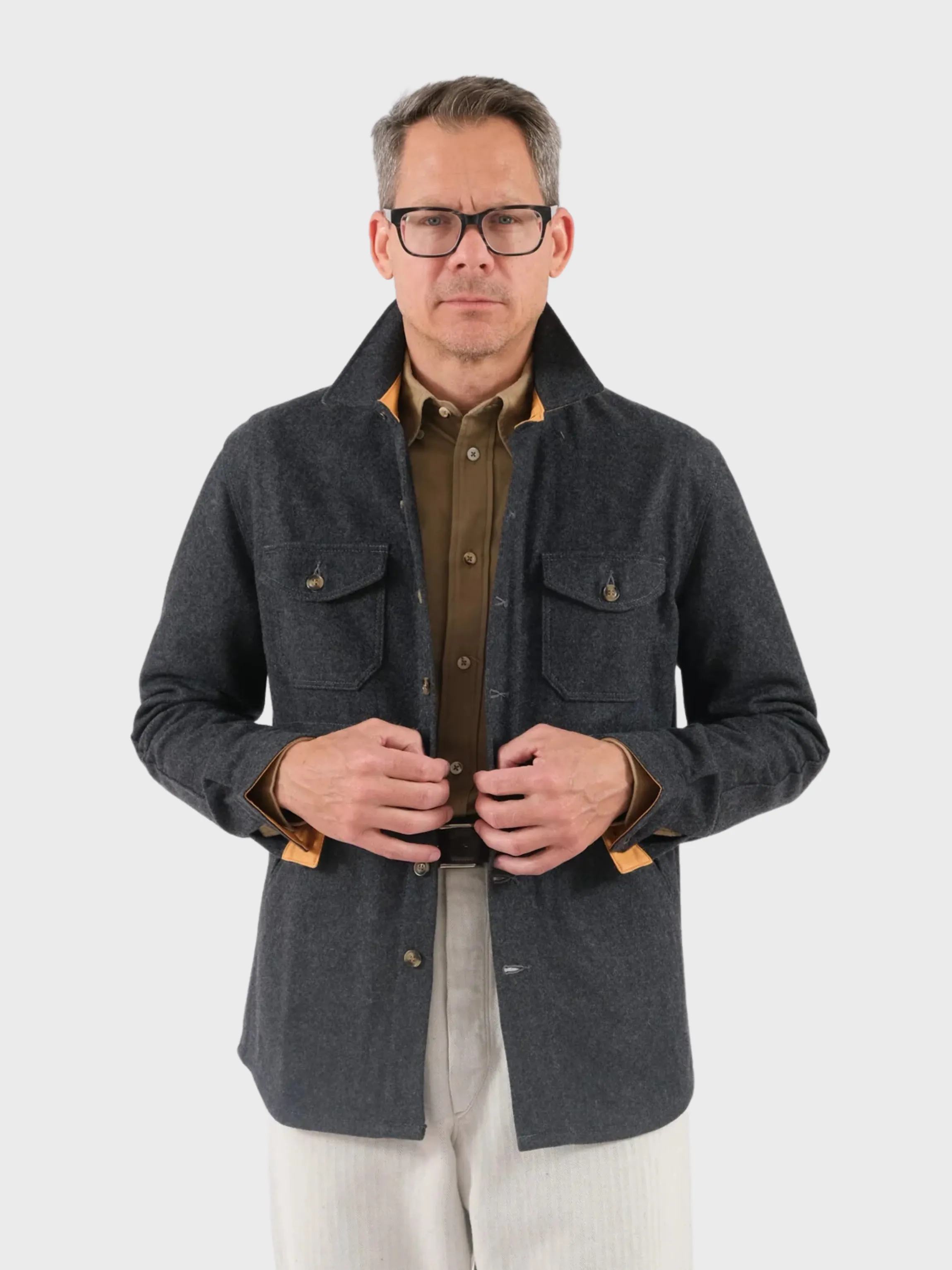 Dehen Over Shirt Crissman LW Charcoal FW24