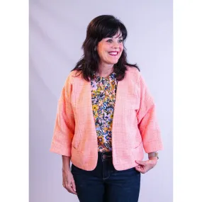 Democracy 3/4 Sleeve Crop Bolero Jacket