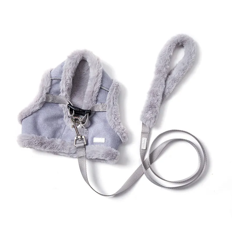 Dog Chest Strap Clothes Vest Type Warm Traction Rope