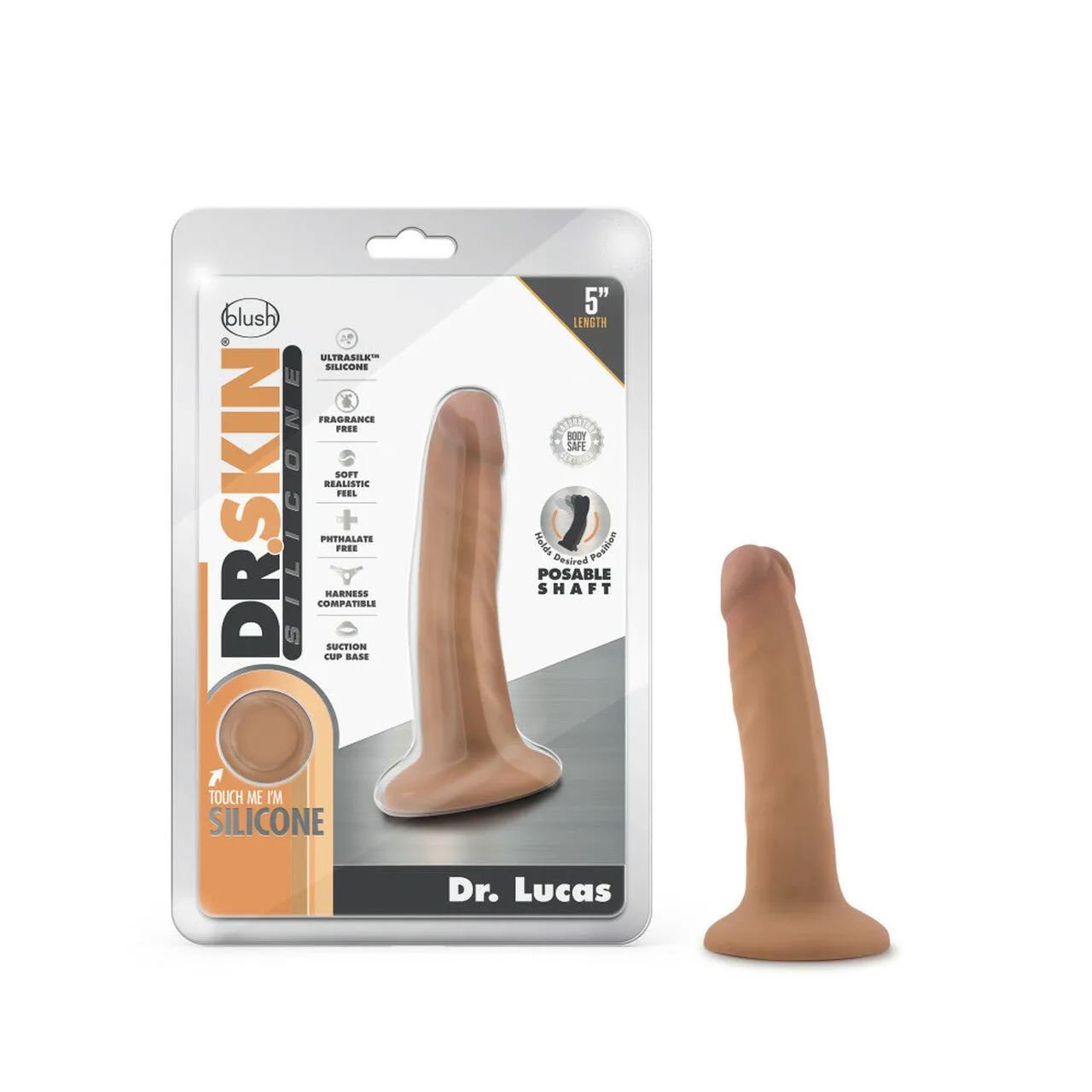 Dr. Lucas Posable Silicone Dildo by Blush