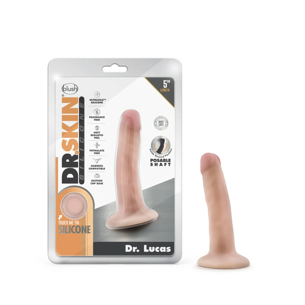 Dr. Lucas Posable Silicone Dildo by Blush